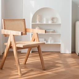 Silla Chandigarh Rattan - Madera
