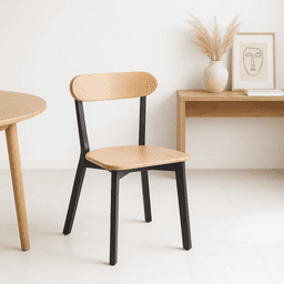 Silla Fresno de Madera - Negra