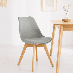 Silla Tulip Acolchada - Gris