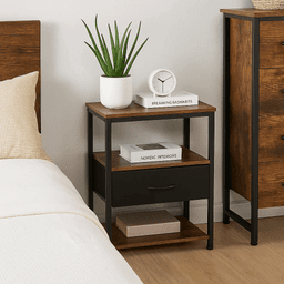 Velador Estilo Indusctrial Blackwood
