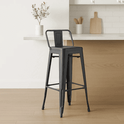 Taburete Tolix 64 cms - Negro