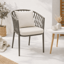 Silla de Terraza Trame - Aluminio y Cuerda