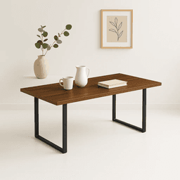 Mesa Industrial MDF 160x90 - Madera Oscura Walnut