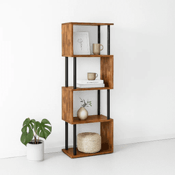 Estantería Decorativa 4 Niveles ZigZag Rack