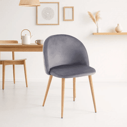 Silla Nordica Bread - Gris (Caja de 4 Unidades)