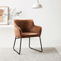 Butaca Albania de Cuero Sintético con Metal Industrial