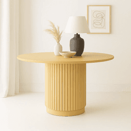 Mesa Redonda Nórdica Armonía de 130 cm Madera Natural