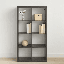 Estante Modular Zyno con 8 Compartimentos - Negro