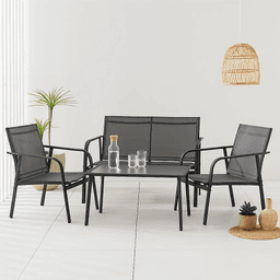 Juego de Terraza Aero 3 Sofás y 1 Mesa de Centro
