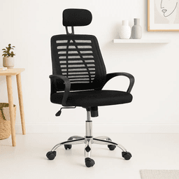 Silla de Oficina Ergos Ergonómica con Cabeza - Negra
