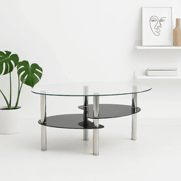 Mesa de centro vidrio 2 caras