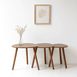 Pack de 3 mesas de centro o laterales madera