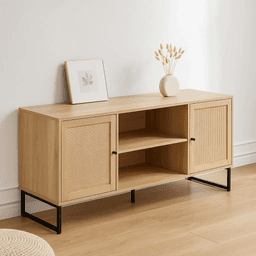 Rack de TV o Buffet Rattan Rustico Dos Puertas