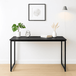 Escritorio Home Office Resistente Madera Negra 100cm